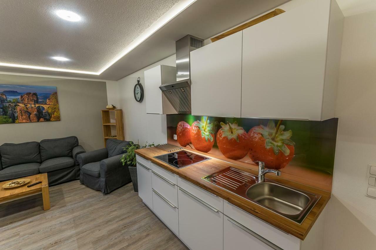 Ferienwohnung "Turmblick" Rathmannsdorf Exteriör bild